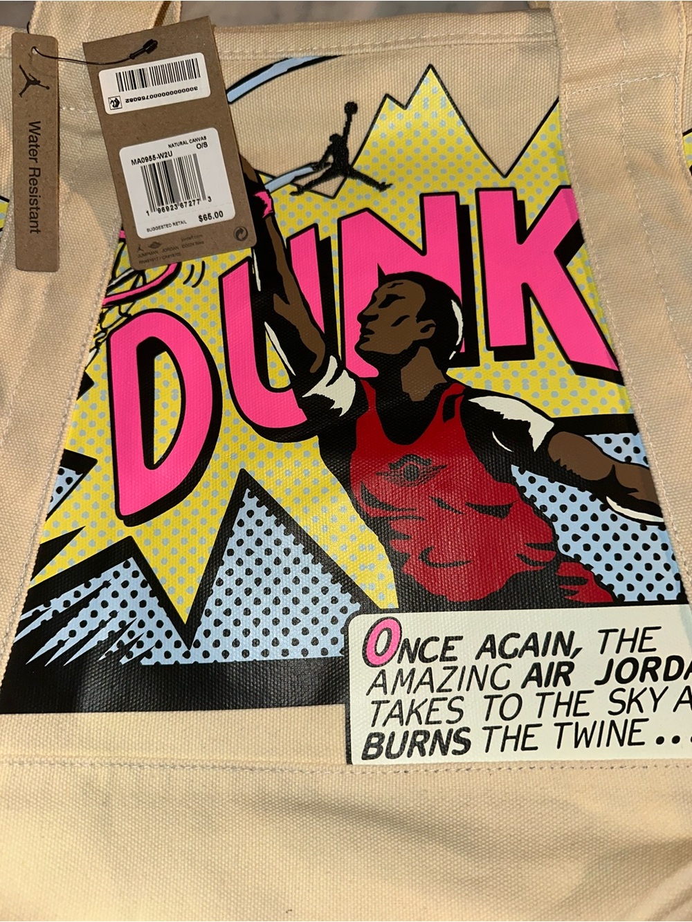 Jordan dunk tote natural canvas - Picture 3 of 7